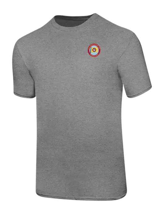 Ring Spun Light Heather Grey 4.5 oz T-Shirt w/E.N. Bisso Logo