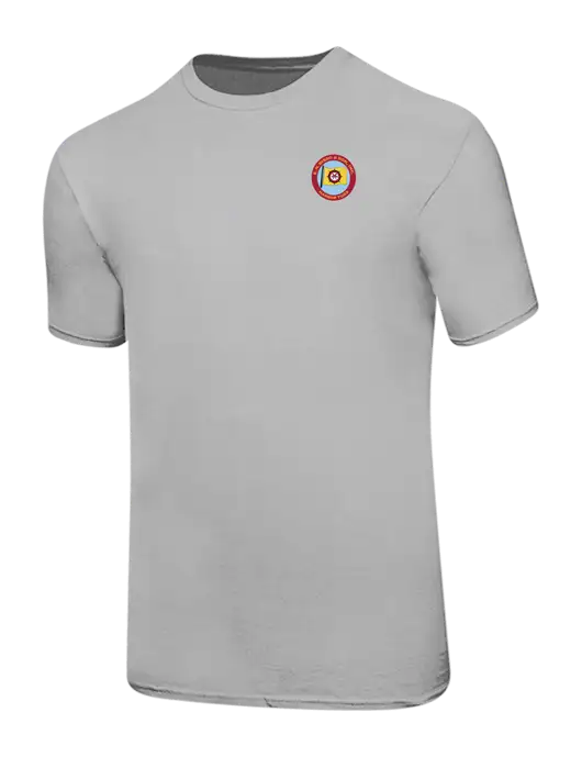 Ring Spun Silver 4.5 oz T-Shirt w/E.N. Bisso Logo