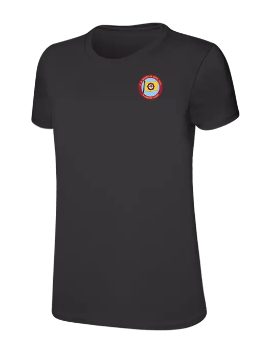 Womens Ring Spun Charcoal 4.5 oz T-Shirt w/E.N. Bisso Logo