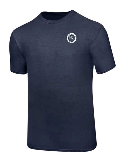 Ring Spun Heather Navy 4.5 oz T-Shirt w/E.N. Bisso Logo