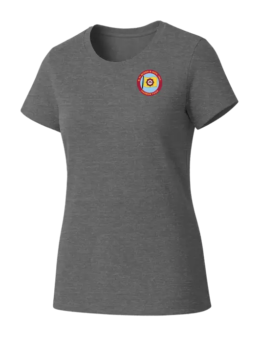 Womens Seriously Soft Grey Frost T-Shirt w/E.N. Bisso Logo
