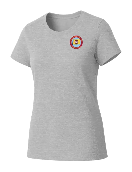 Womens Seriously Soft Light Heathered Grey T-Shirt w/E.N. Bisso Logo