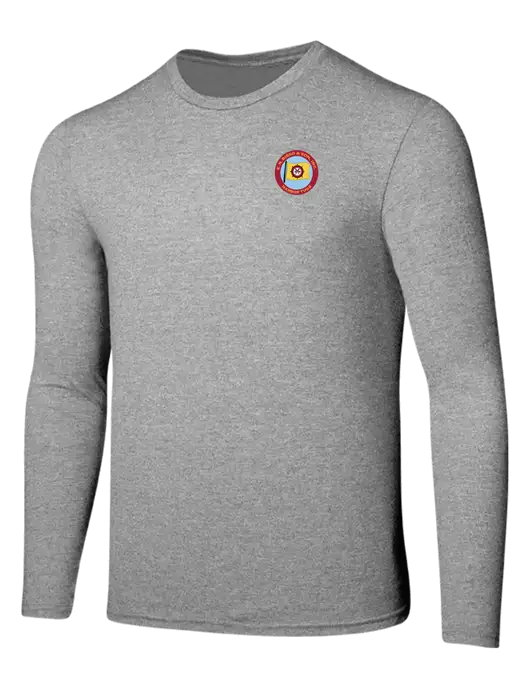 Seriously Soft Light Heathered Grey Long Sleeve T-Shirt w/E.N. Bisso Logo