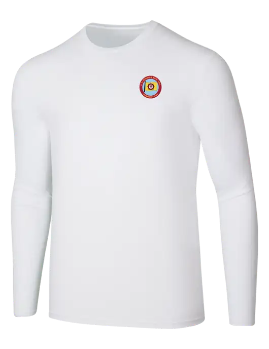 Seriously Soft White Long Sleeve T-Shirt w/E.N. Bisso Logo