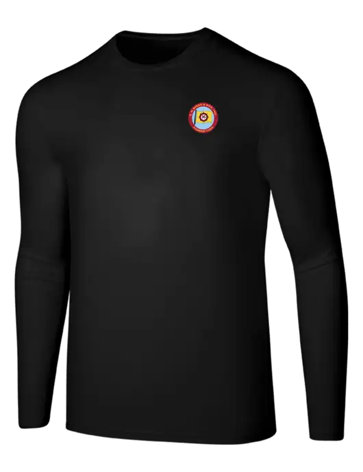 Seriously Soft Black Long Sleeve T-Shirt w/E.N. Bisso Logo
