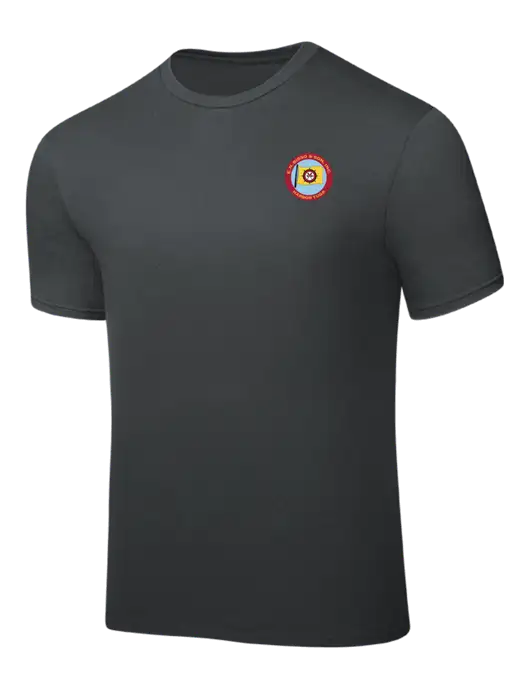 Dark Grey PosiCharge Competitor Tee w/E.N. Bisso Logo