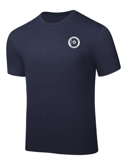 Navy PosiCharge Competitor Tee w/E.N. Bisso Logo