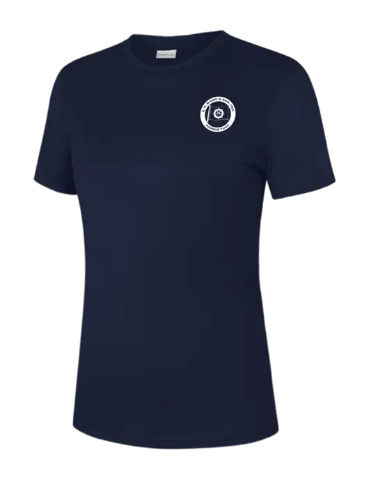 Womens Navy PosiCharge Competitor Tee w/E.N. Bisso Logo
