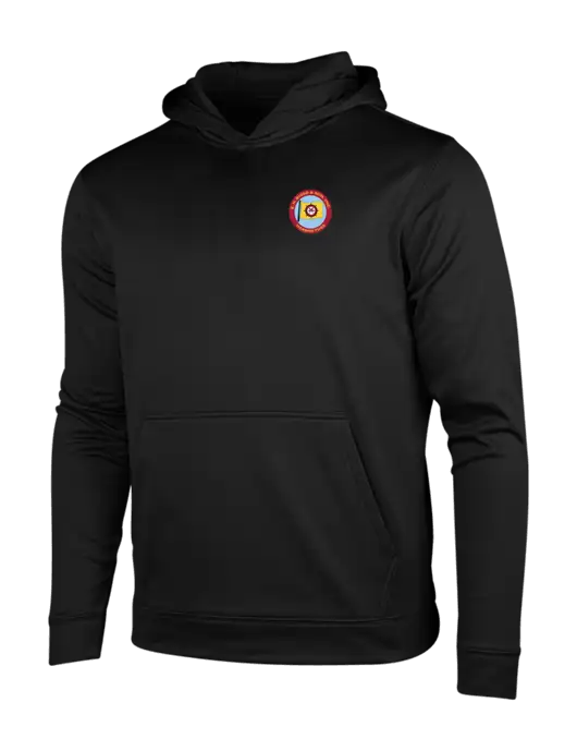 Black Fleece Sport-Wick Hooded Pullover w/E.N. Bisso Logo