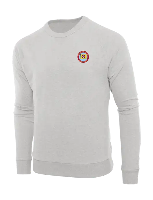 Allmade Granite Grey Heather Organic French Terry Crewneck Sweatshirt w/E.N. Bisso Logo