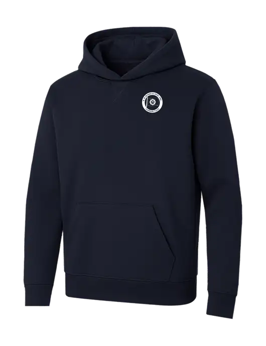 Allmade Dark Navy Organic French Terry Pullover Hoodie w/E.N. Bisso Logo