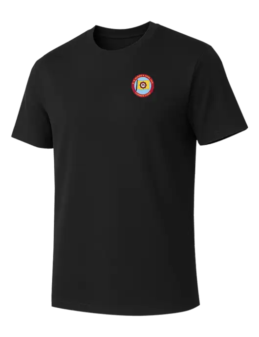 Allmade Deep Black Organic Cotton Tee w/E.N. Bisso Logo