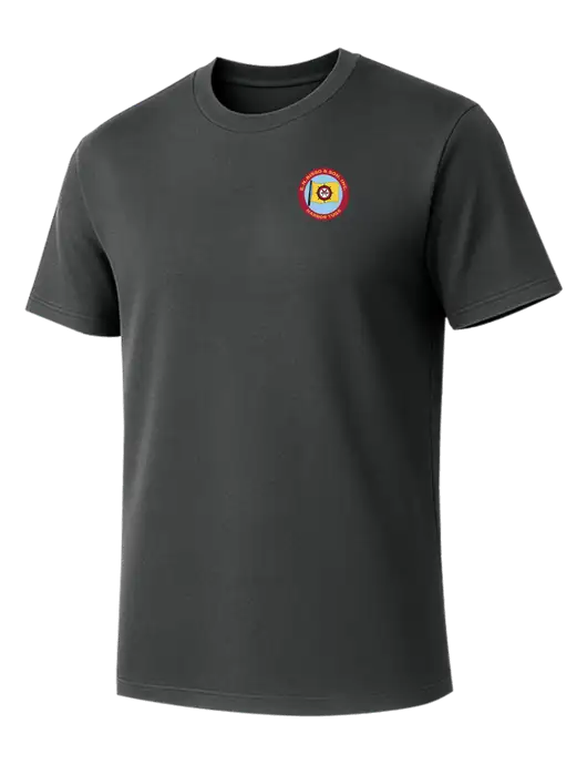Allmade Charcoal Grey Organic Cotton Tee w/E.N. Bisso Logo