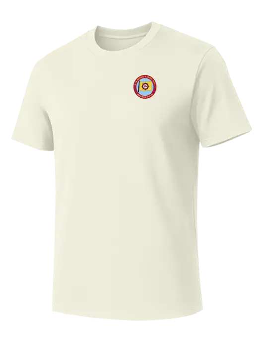 Allmade White Sand Organic Cotton Tee w/E.N. Bisso Logo