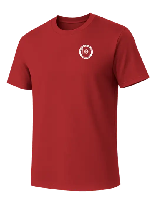 Allmade Revolution Red Organic Cotton Tee w/E.N. Bisso Logo