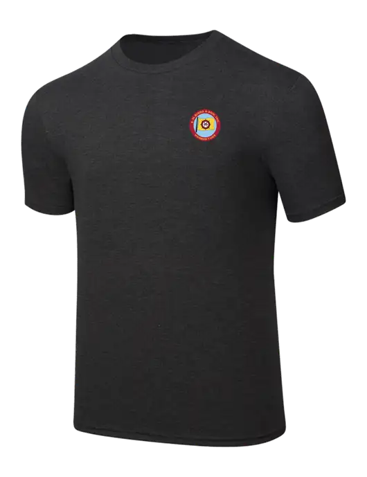 Simply Soft Black Frost 4.5oz  Poly/Combed Ring Spun Cotton T-Shirt w/E.N. Bisso Logo
