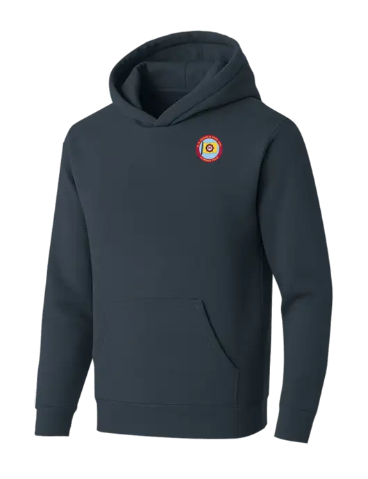 BELLA+CANVAS Dark Grey Sponge Fleece Pullover Hoodie w/E.N. Bisso Logo