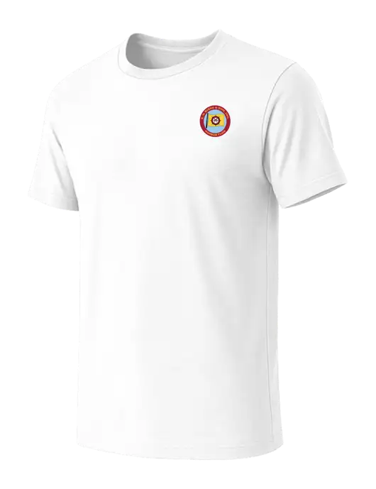 BELLA+CANVAS White Blend CVC Short Sleeve Tee w/E.N. Bisso Logo