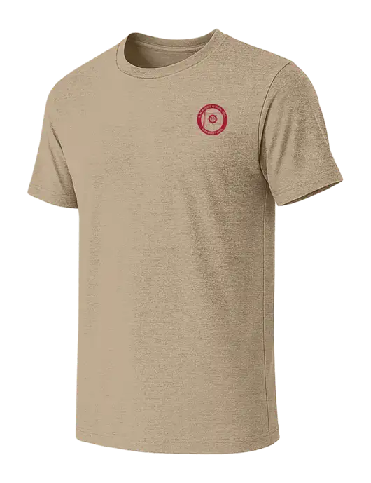 BELLA+CANVAS Heather Tan CVC Short Sleeve Tee w/E.N. Bisso Logo