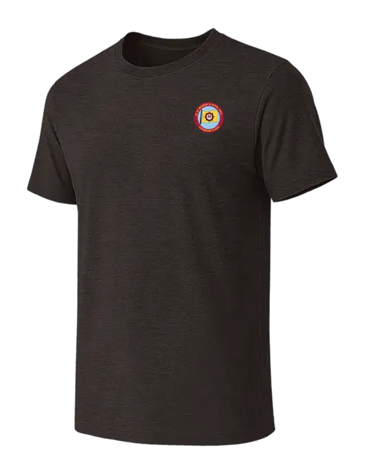 BELLA+CANVAS Dark Grey Heather CVC Short Sleeve Tee w/E.N. Bisso Logo