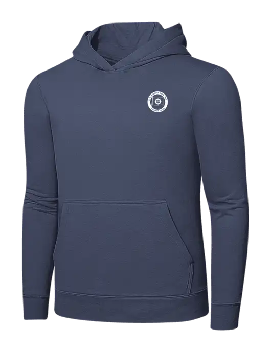 Steel Blue 7.8. oz Ring Spun Hooded Sweatshirt w/E.N. Bisso Logo