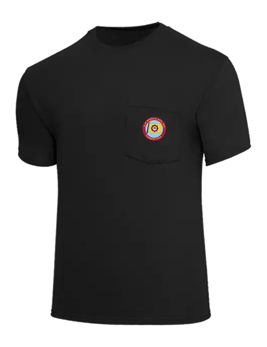 Core Blend Black Pocket T-Shirt w/E.N. Bisso Logo