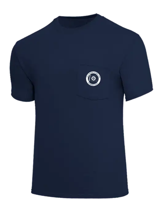 Core Blend Navy Pocket T-Shirt w/E.N. Bisso Logo