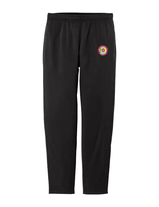 Womens Tricot Black Track Jogger w/E.N. Bisso Logo