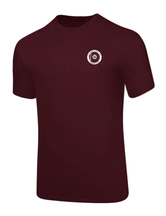 Core Blend Maroon T-Shirt w/E.N. Bisso Logo