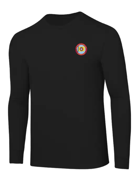 Core Blend Black Long Sleeve Tee w/E.N. Bisso Logo