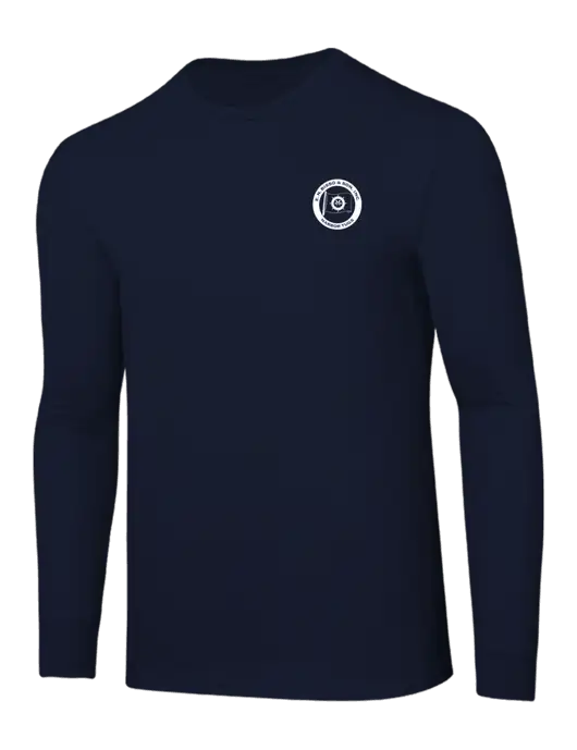 Core Blend Navy Long Sleeve Tee w/E.N. Bisso Logo