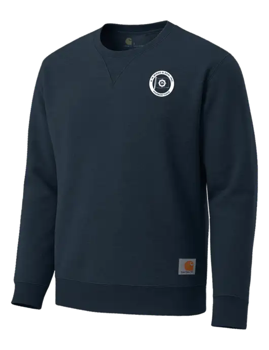 Carhartt Navy Midweight Crewneck Sweatshirt w/E.N. Bisso Logo