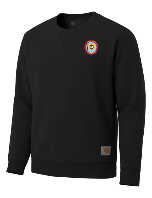 Carhartt Black Midweight Crewneck Sweatshirt w/E.N. Bisso Logo