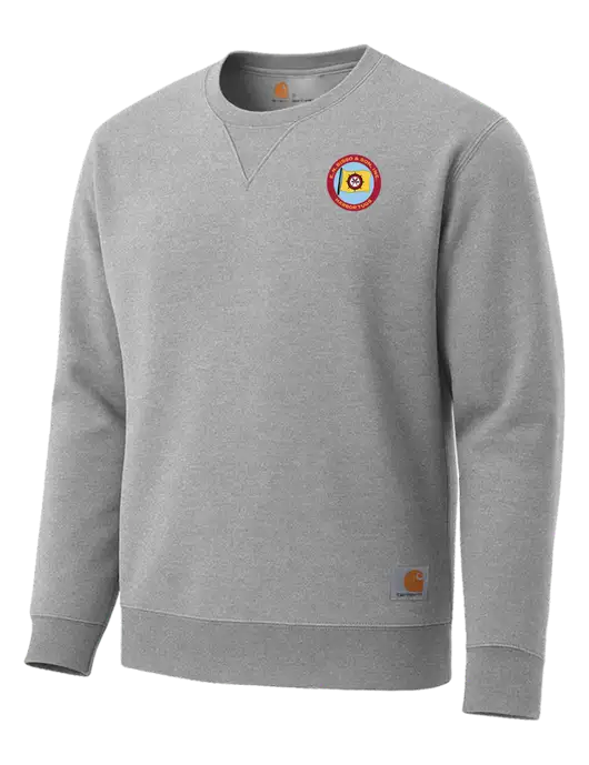 Carhartt Light Grey Heather Midweight Crewneck Sweatshirt w/E.N. Bisso Logo