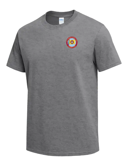Medium Grey Heather Heavyweight 6.1 oz T-Shirt w/E.N. Bisso Logo