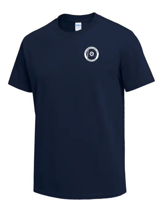 Navy Heavyweight 6.1 oz T-Shirt w/E.N. Bisso Logo