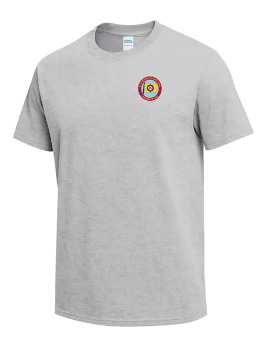 Light Grey Heather Heavyweight 6.1 oz T-Shirt w/E.N. Bisso Logo