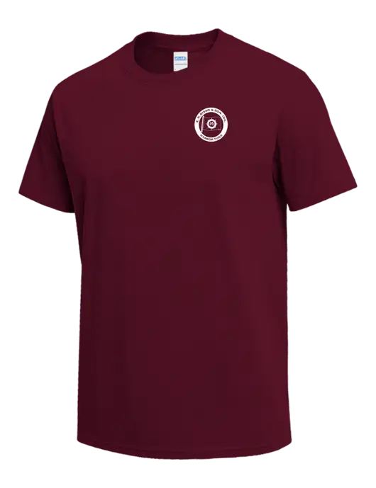 Cardinal Heavyweight 6.1 oz T-Shirt w/E.N. Bisso Logo