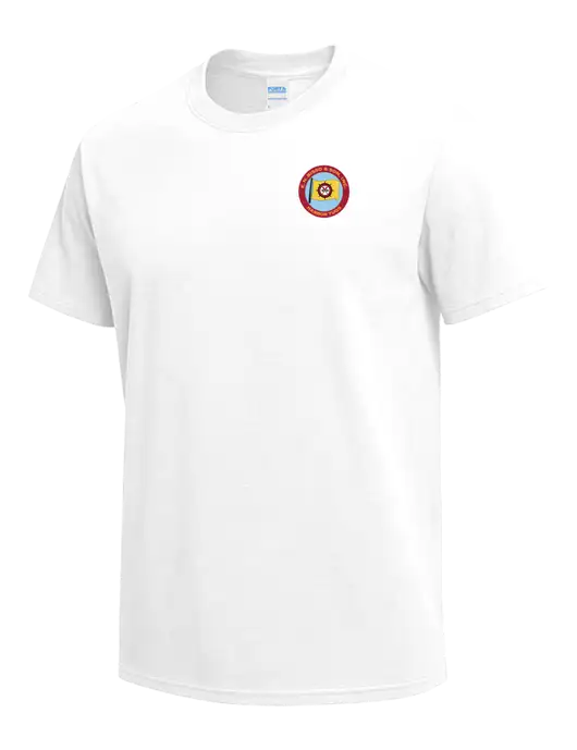 White Heavyweight 6.1 oz T-Shirt w/E.N. Bisso Logo