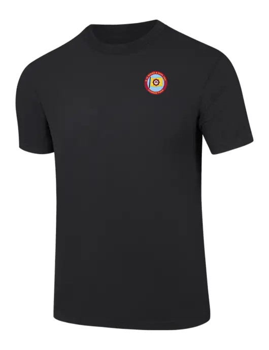 Comfort Colors 6.1 oz Black Heavyweight Ring Spun T-Shirt w/E.N. Bisso Logo