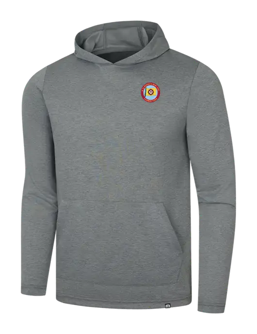 TravisMathew Dark Grey Heather Coveside Hoodie w/E.N. Bisso Logo
