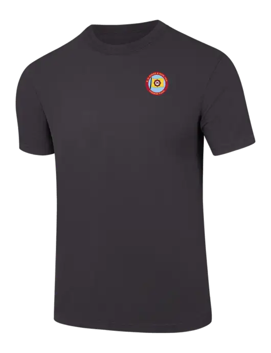 Comfort Colors 6.1 oz Dark Grey Heavyweight Ring Spun T-Shirt w/E.N. Bisso Logo