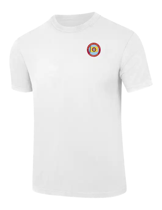 Comfort Colors 6.1 oz White Heavyweight Ring Spun T-Shirt w/E.N. Bisso Logo