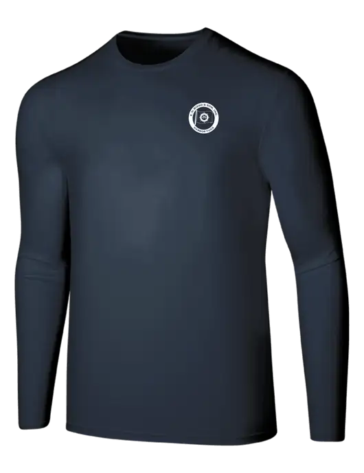 Seriously Soft Navy Long Sleeve T-Shirt w/E.N. Bisso Logo