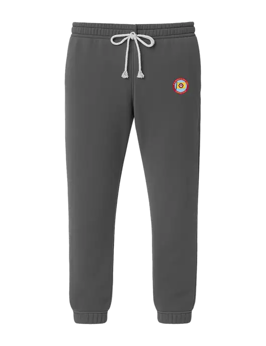 Comfort Colors Garment-Dyed Dark Grey Lightweight Fleece Sweatpants w/E.N. Bisso Logo