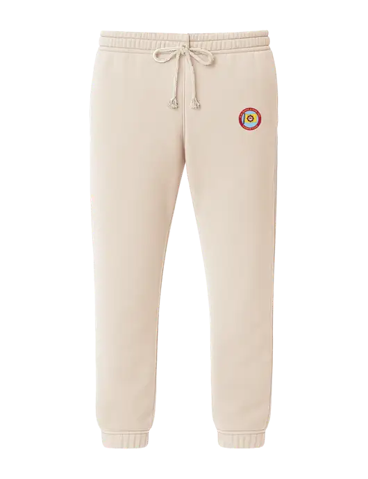 Comfort Colors Garment-Dyed Ivory Lightweight Fleece Sweatpants w/E.N. Bisso Logo