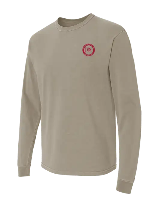 Comfort Colors Garment-Dyed Light Taupe Heavyweight Long Sleeve T-Shirt w/E.N. Bisso Logo