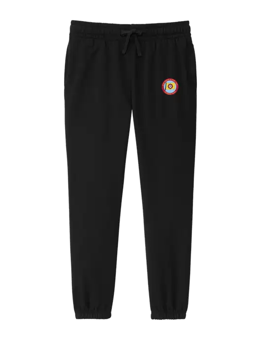 District Womens Black Fleece Sweatpants w/E.N. Bisso Logo