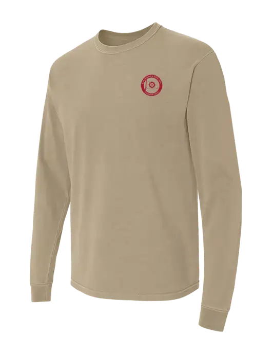 Comfort Colors Garment-Dyed Tan Heavyweight Long Sleeve T-Shirt w/E.N. Bisso Logo