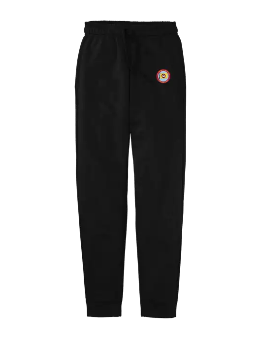 Core Fleece Black Jogger w/E.N. Bisso Logo
